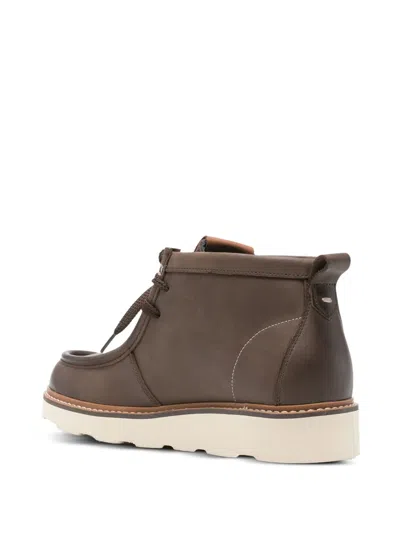 Docksteps Lace-up Leather Boots In Multi