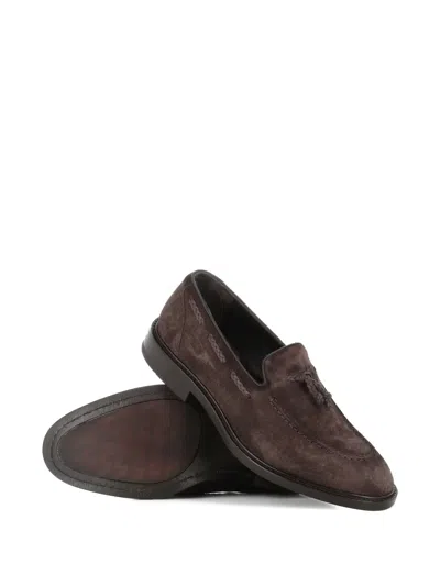 Alexander Hotto Tassel-detail Suede Loafers In Multi