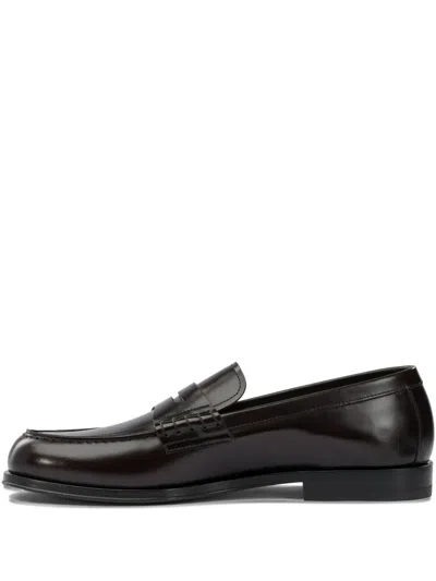Henderson Baracco Leather Loafers In Multi