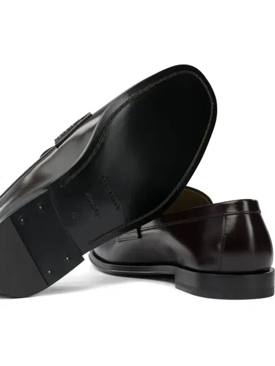 Henderson Baracco Leather Loafers In Multi