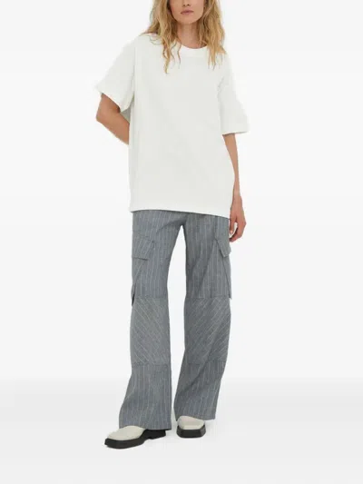 Day Birger Et Mikkelsen Fred Pinstripe Trousers In Gray