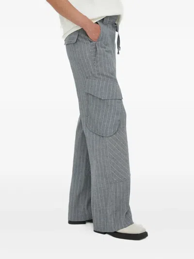 Day Birger Et Mikkelsen Fred Pinstripe Trousers In Gray