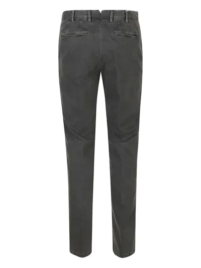 Pt Torino Cotton-blend Trousers In Gray