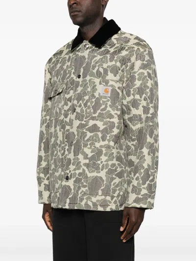 Carhartt Tapestry Chore Camo Duck Jacquard Jacket In Multi