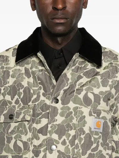 Carhartt Tapestry Chore Camo Duck Jacquard Jacket In Multi