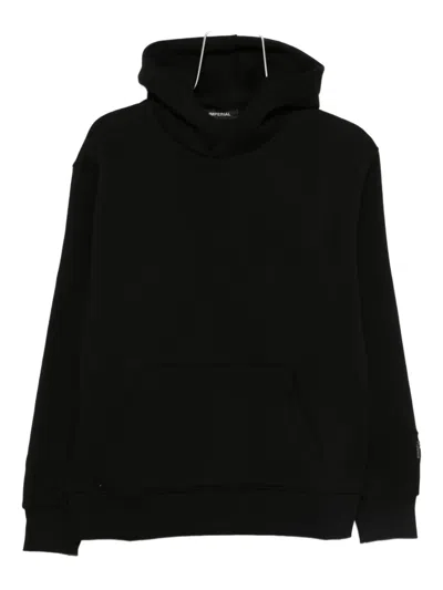 Imperial Cotton Hoodie In Black