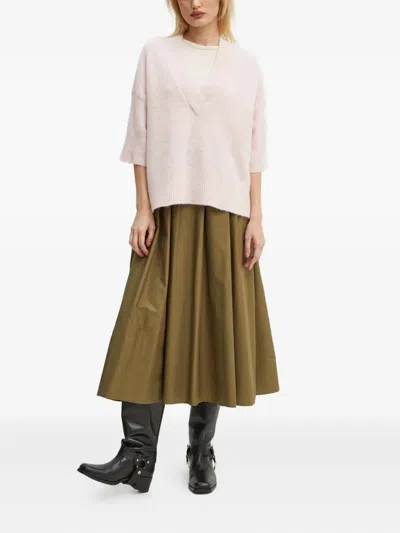 Day Birger Et Mikkelsen Selda V-neck Ribbed Sweater In Pink