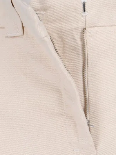 Incotex Wide-leg Cotton Trousers With Tailored Finish In Neutral