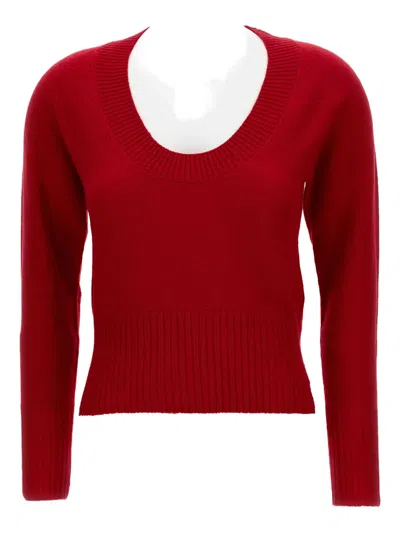 Simone Rocha Maglia In Cashmere In Red