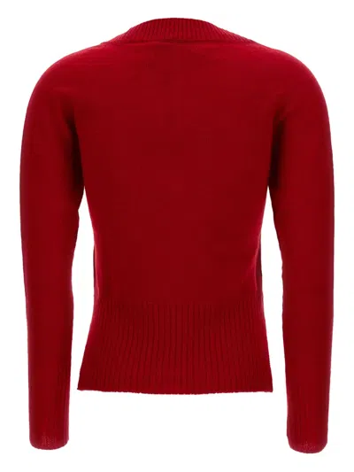 Simone Rocha Maglia In Cashmere In Red