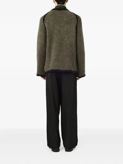 Our Legacy Rider Roundneck Shirt Steel Mohair In Brown