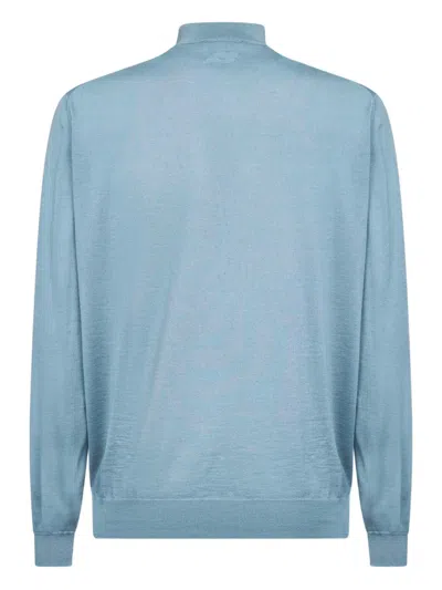 Lardini Roll-neck Sweater In Blue