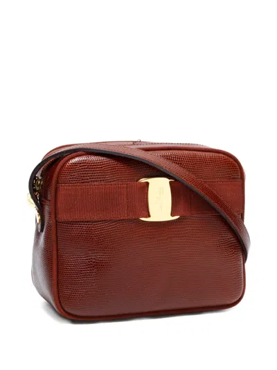 Pre-owned Ferragamo 1990-2000s Vara Cross Body Bag In Brown