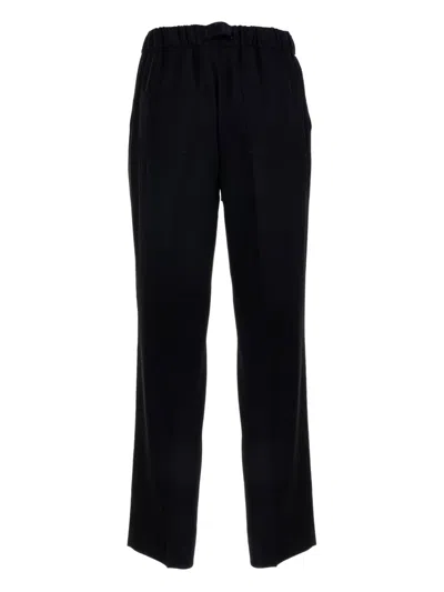 Via Masini 80 Palm Angels Off White Cotton T-shirts And Polos In Black