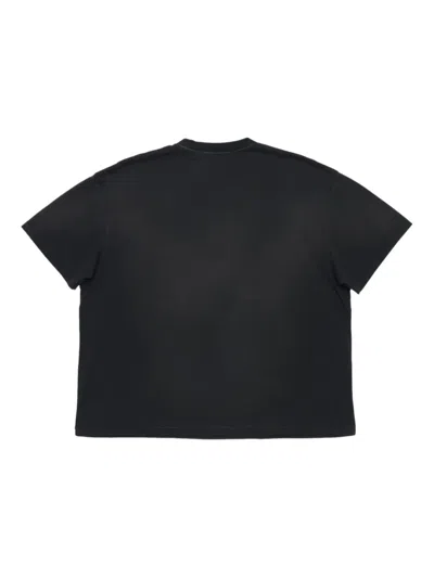 Stockholm Surfboard Club Box Fit Perfect Organic Cotton Graphic T-shirt In Black