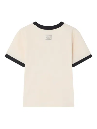 Bonpoint Graphic-print Crew-neck T-shirt In Neutral