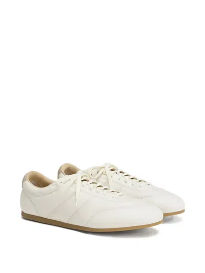 Lemaire Calf Leather Soft Runner Sneakers With Contrasting Heel Tab In Multi