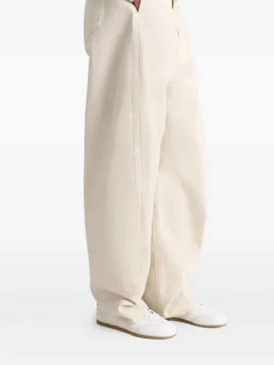 Lemaire Calf Leather Soft Runner Sneakers With Contrasting Heel Tab In Multi