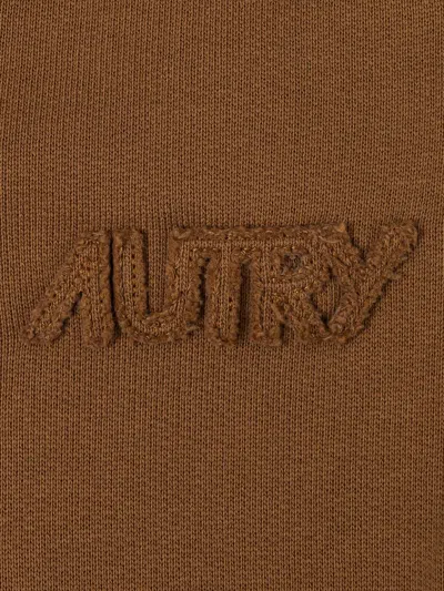 Autry Relaxed Fit Brown Sweatpants With Drawstring Waist In Brown