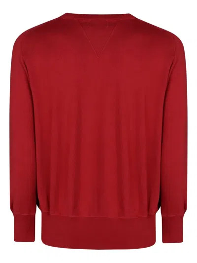 Levi's Crew-neck Cotton Sweater In Red
