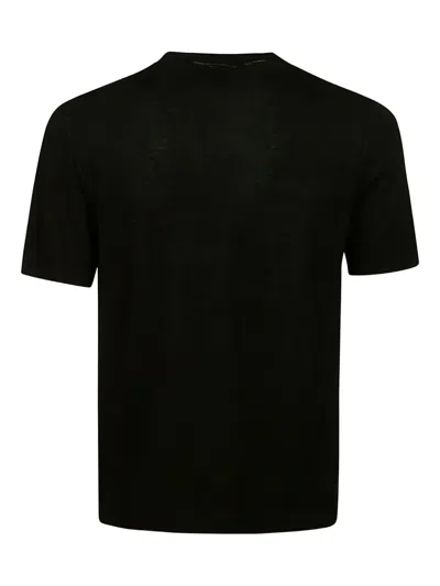 Alpha Industries Short-sleeve Crew-neck T-shirt In Black