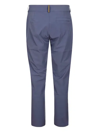 K-way Straight-leg Trousers In Blue