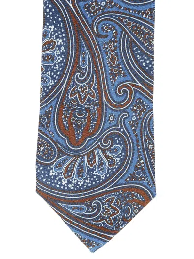 Bigi Milano Paisley-print Tie In Blue