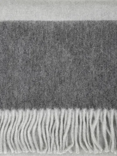 Begg X Co Wool Scarf In Blue