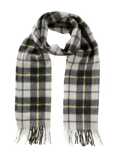 Begg X Co Checked Wool Scarf In Multi