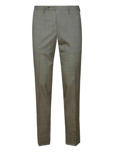 侧口袋羊毛长裤