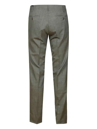 侧口袋羊毛长裤