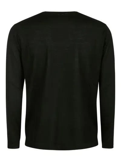 Alpha Industries Wool Long Sleeve T-shirt In Black