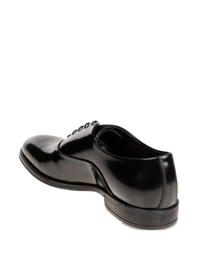 系带皮质牛津鞋