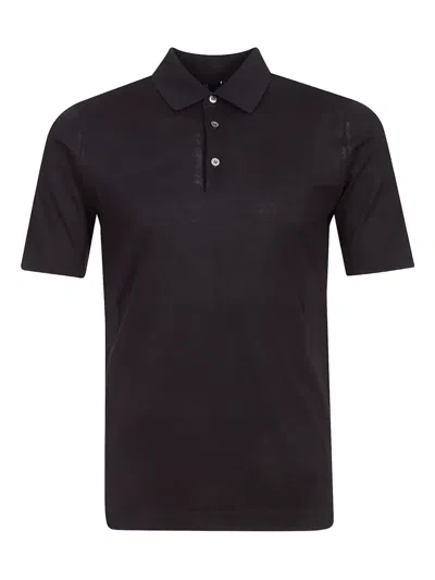 Alpha Industries Three-button Cotton Polo Shirt In Blue