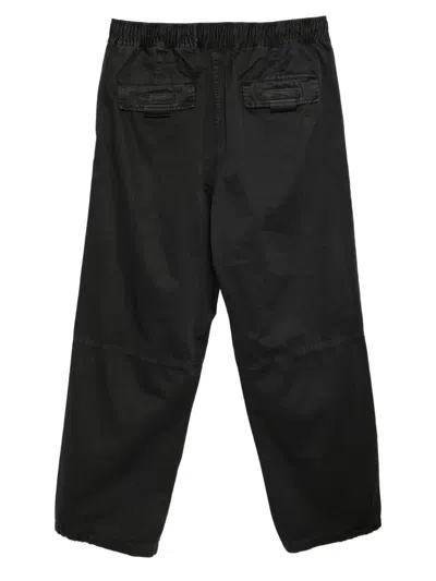 Izzue Panelled Drawstring Trousers In Black