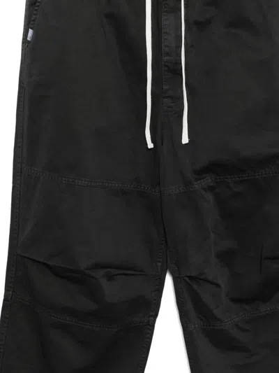 Izzue Panelled Drawstring Trousers In Black