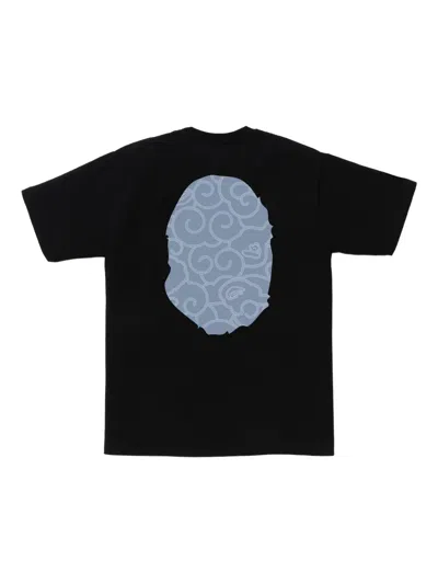 A Bathing Ape Logo-print T-shirt In Black