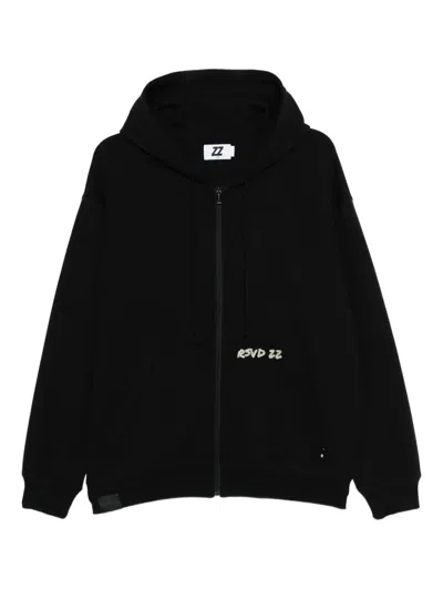 Izzue Logo-embroidered Hoodie In Black
