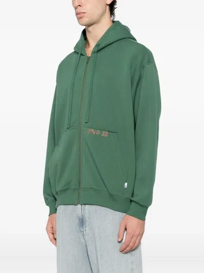 Izzue Graphic-embroidered Hoodie In Green
