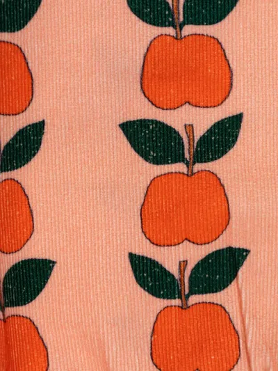 Tiny Cottons Apple-print Drawstring Blouse In Multi