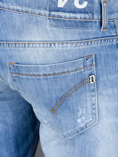Dondup Stone Washed Jeans In Blue