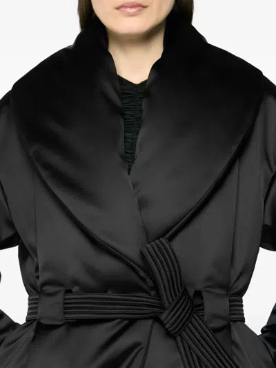Genny Pleated-bow Jacket In Black