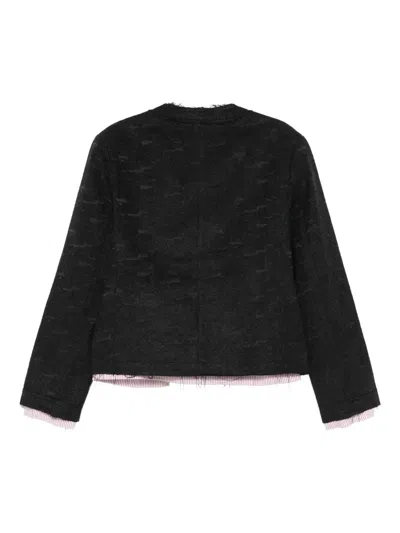 Charles Jeffrey Loverboy Button-up Fitted Jacket In Gray