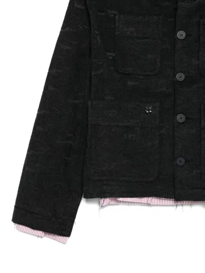 Charles Jeffrey Loverboy Button-up Fitted Jacket In Gray