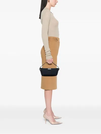 Pre-owned Gucci 2000-2015 Gg Canvas Boat Shoulder Bag In Blue