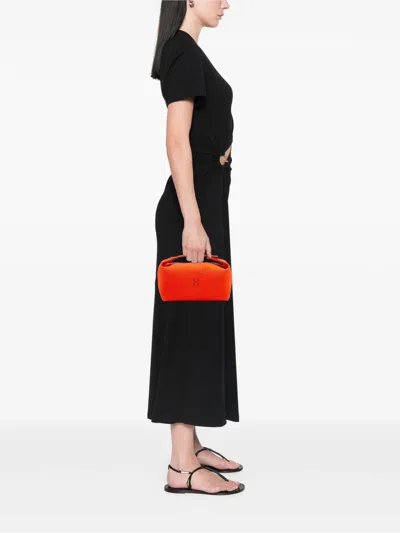 Pre-owned Hermes 2021-2025 Large Canvas Bride A Brac Case Vanity Bag In Orange