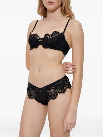 Dsquared2 Lace-detail Briefs In Black