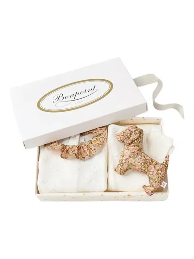 Bonpoint Floral-print Trousers Set In White