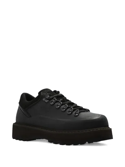 Diemme Cornaro Lace-up Platform Hiking Sneakers In Black