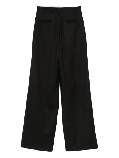 Marsēm Pleated-front Trousers In Black